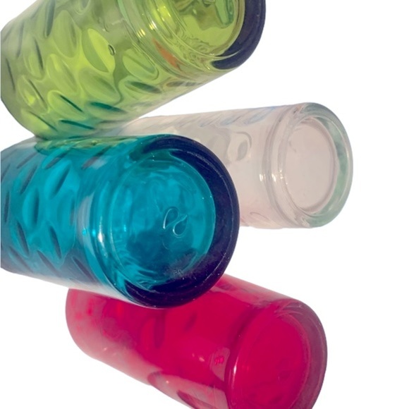*MCM Set of 4 Pasabahce 14oz. Glass Tumblers in 4 vintage Beautiful Colors - Picture 2 of 12